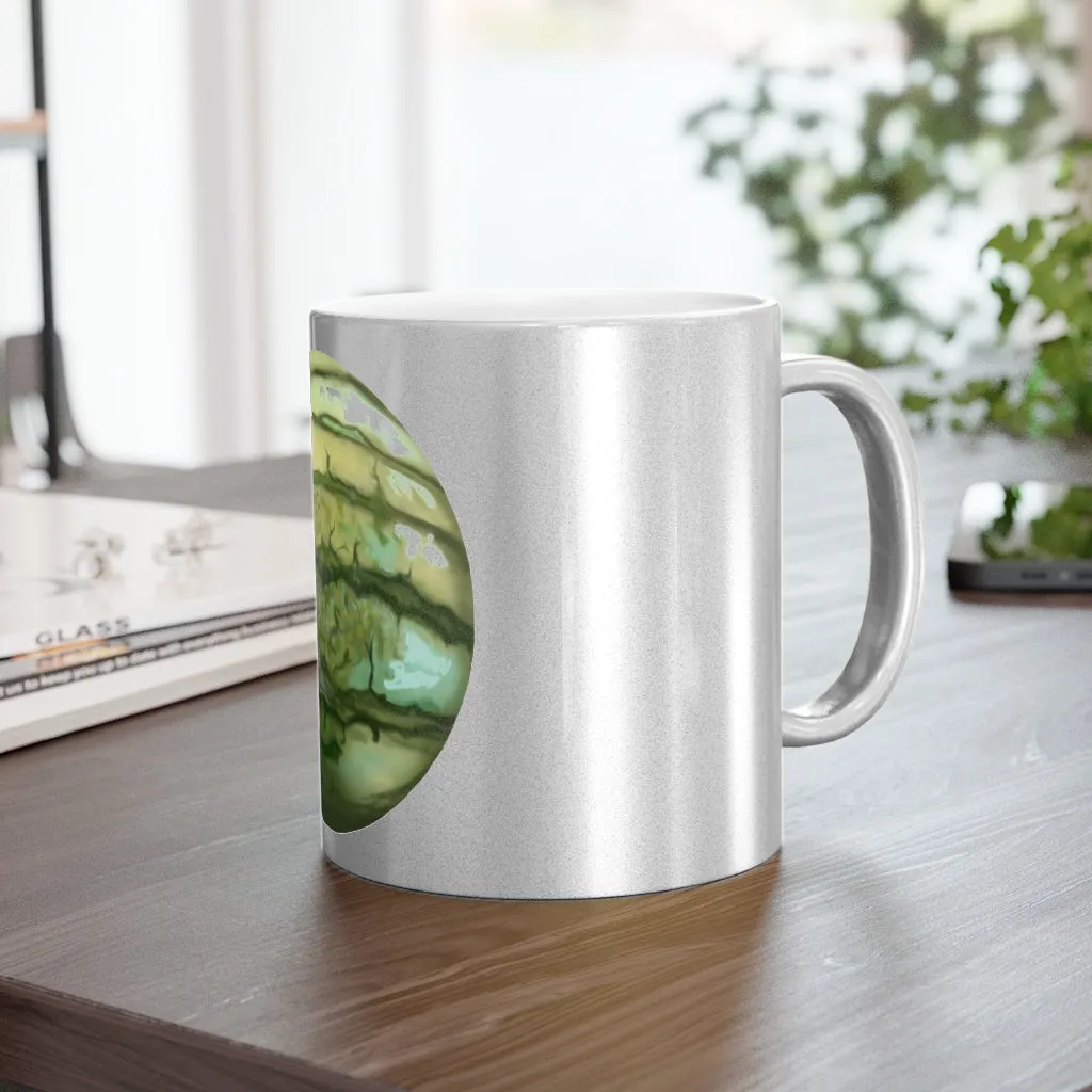 Watermelon Metallic Mug (Silver / Gold)