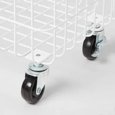 Wire Rolling Laundry Hamper - Brightroom