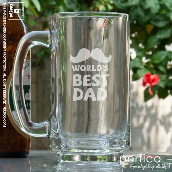 Worlds Best Dad © Personalized Beer Mugs