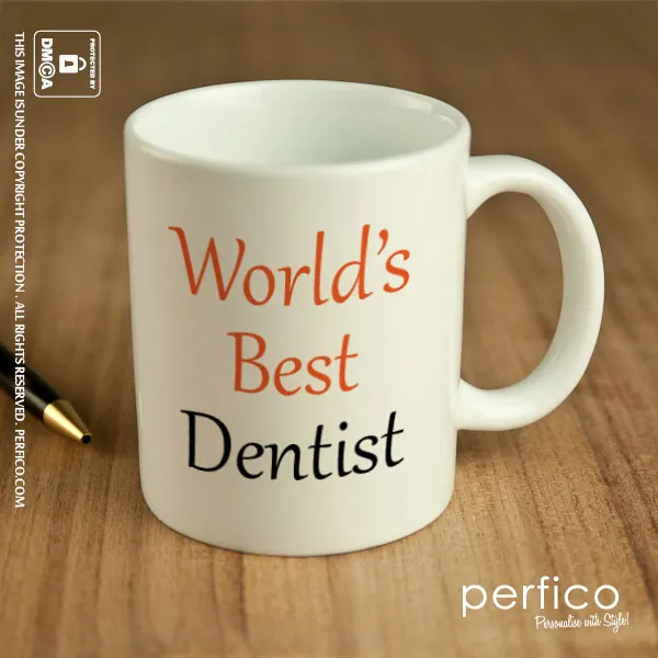 Worlds Best Dentist © Personalized Coffee Mug