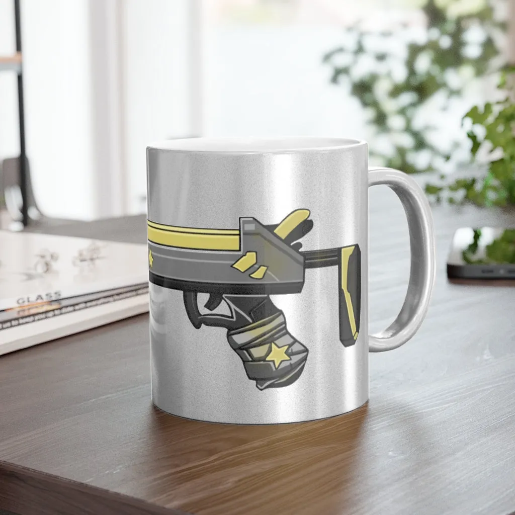 Yellow Gun Metallic Mug (Silver / Gold)