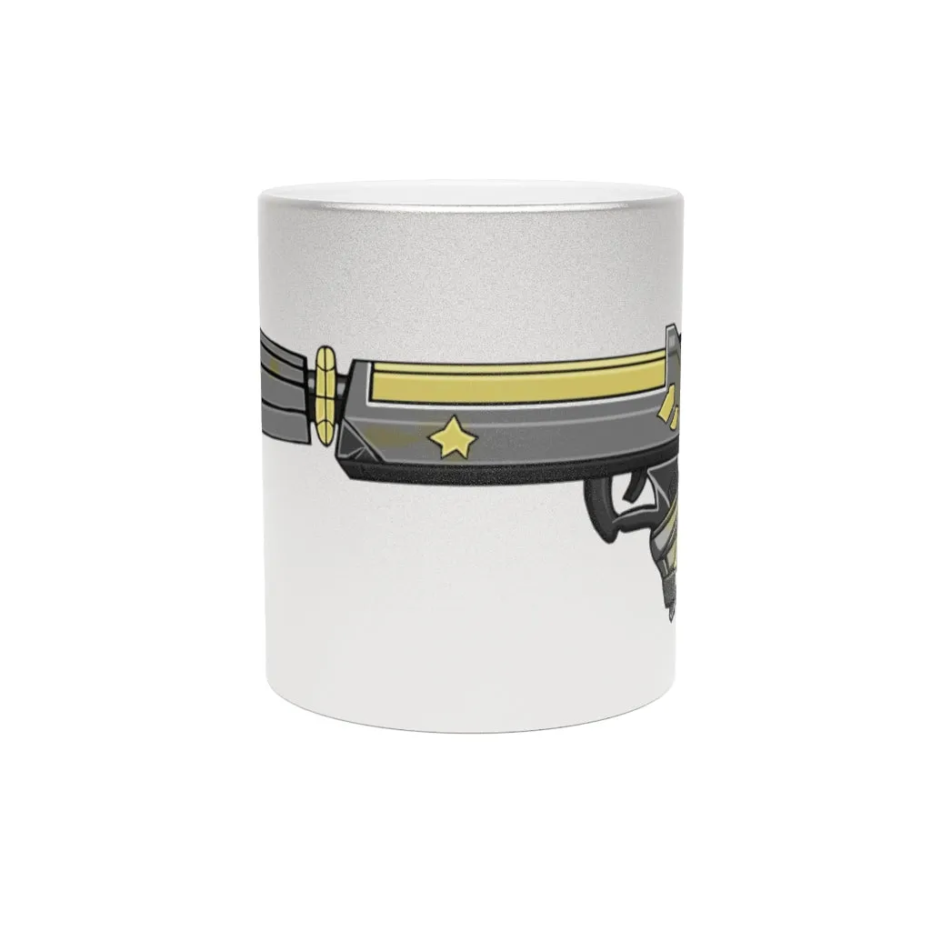 Yellow Gun Metallic Mug (Silver / Gold)