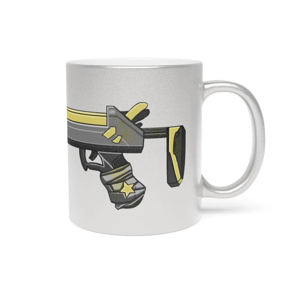 Yellow Gun Metallic Mug (Silver / Gold)